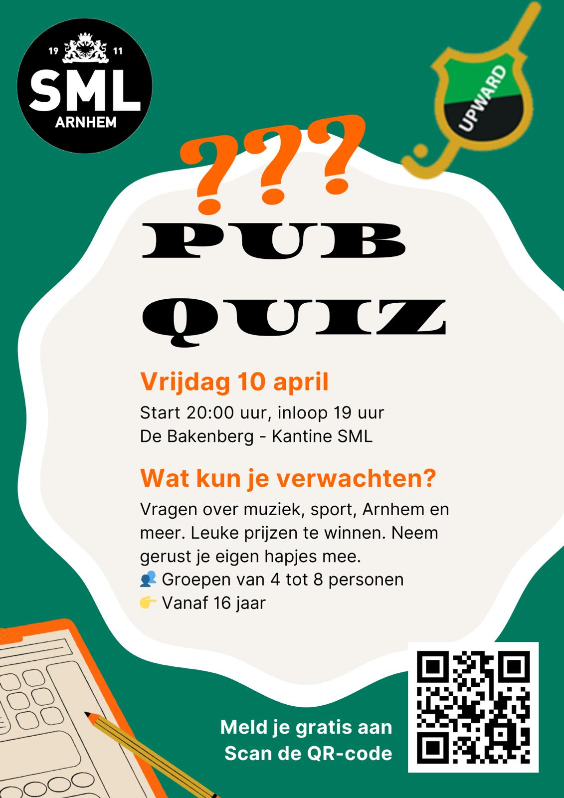 SML en Upward Pubquiz – 10 april